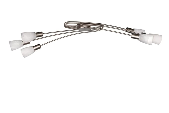 Massive Atria 6 Bar Spotlight Ceiling Bar Nickel And Brass Plated