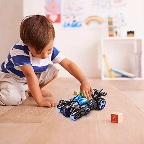 BestFire Pull Back Cars Toy, Kids Toy Large Push and Go Car with 2 Catapult Motorcycles, Sound and Lights Model Vehicle Car Toy, Birthday Party Gift Cool Present for Boys Girls Toddlers - Thumbnail 6
