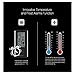 DIGOO 3 Channels Switchable Weather Station, Outdoor Temperature and Frost Clock Alert Function, Barometer Forecast Thermometer with USB Outdoor Sensor, Black