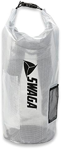 SWAGA 10L Dry Sack Waterproof Bag (Clear - 40L Backpack)