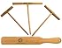 Adore Amore | 4-Piece Set Natural Beechwood Crepe Spreader & Spatula | 14-inch Spatula | 3.5 - 5 - 7 inch Spreaders | Premium Finish | Home Kitchen / Caf&eacute; | Breakfast Pancakes | Sweet or Savory