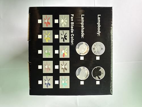 DBFAIRY 52cm Ceiling Fans with Lights, E27 Base Screw in Small Ceiling Fans Lights with Remote Timer 3 Colors Dimmable, 3 Speeds, 3000K-6500K LED Light for Bedroom Kitchen Office Dormitory