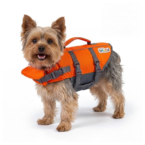 Outward Hound Granby Splash Orange Dog Life Jacket, XS