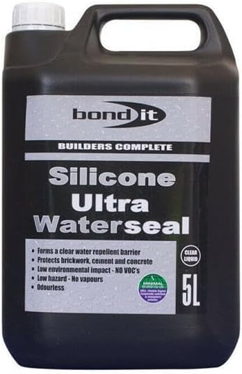 Bond It 5L Silicone Ultra Waterseal Brick Masonry Water Repellent Solvent Free