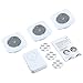 Wireless Closet Lights Remote Control Touch Light 5 LED Under Counter Lighting Cabinet Light Dimmable Night Lights (3 White Lights)