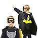 Justice League Superheros Cape and Mask Bonus Stickers with Original Superheros Emblem for Kids