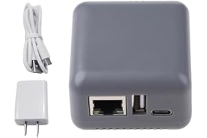 LINLIJIA NP330 Mini Print Server USB 2.0 Cable Connection Easy Printing Server with RJ45 LAN Port Print Server for Usb2.0 Pri