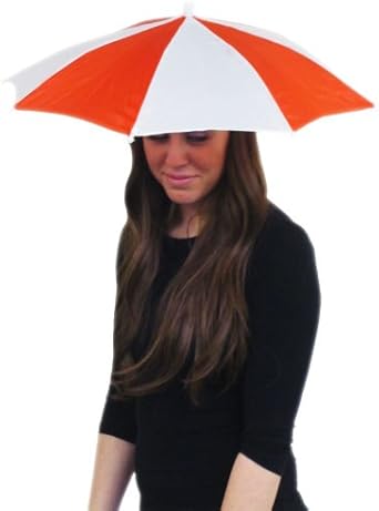 Orange umbrella hat Clearance