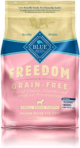 Blue Buffalo Freedom Puppy Small Breed Chicken Recipe Grain Free 4 lb by BLUE Freedom