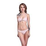 Polovi Women Swimsuit Halter Push Up Bandage Bikini 15312B0
