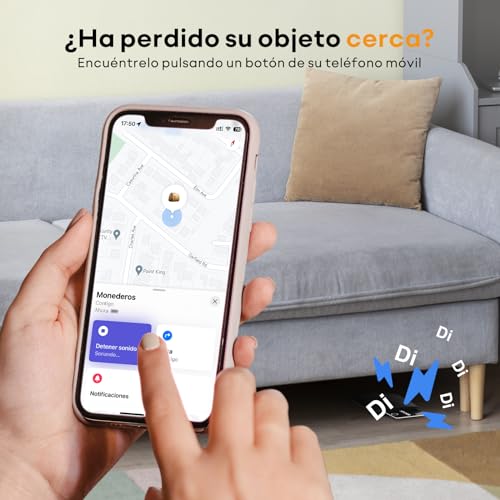 ATUVOS Air Tag Card Tracker 1.6 mm 2 Pack Black, Bluetooth Smart Locator Compatible with App Search Apple (iOS Only, Android Not Supported), Tracker Finder for Wallet, Luggage, Passport, etc