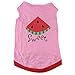 HP95(TM) New Summer Cute Small Pet Dog Puppy Cat Clothes Watermelon Printed Pink Vest (S)