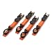 Neiko 51031A Ratcheting Tie-Down Straps, 1"X15', 1500 Lb Capacity | PVC-Coated Hooks | 4-Count
