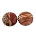 12pcs Cabochon Stone Beads 20x20mm Round Chakra Healing Crystal Semi Gemstones CAB Random Color Bulk for Necklace Jewelry Making(No Holes)