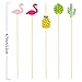Blulu 200 Pack Cocktail Picks Fancy Toothpicks for Appetizers 4.7 Inch Pearl Cocktail Skewers for Drink Bamboo Flavored Stick Charcuterie Fruit Food Accessories Birthday Wedding Party Decor