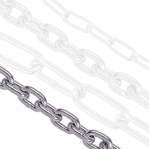 Stainless Steel Chain Long & Round Links in a pack of 2 – 8 mm