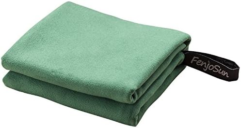 FenjoSun Microfiber Travel Towels Sport Towels Quick Drying Towel-Green-40"×20"