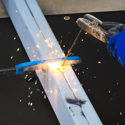 Heavy Duty Welding Blanket, 6ft x 8ft, Silicone Coated Fiberglass Fire Blanket, Designed for Home and Outdoor Use for Professional Heavy Duty Welding