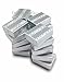 TheDisplayGuys - 25-Pack #11 Cotton Filled Cardboard Paper Jewelry Boxes Gift Case - Silver Foil (2.1
