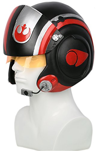 Dameron Helmet Deluxe Poe Cosplay Mask X-Wing Teens Adult SW Costume Props