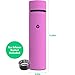 Vremi 17 oz Thermos Water Bottle Travel Mug - Insulated Stainless Steel Traveler Cup with Leak Proof No Spill Lid for Coffee Hot Cold Liquids - BPA Free Thermal Drink Containers for Car Holder - Pink