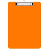 Juvealoe A4 Plastic Clipboard, 8.5 x 11 Orange Clip Board | Low Profile Clip, Letter Size 9 x 12.5 in for Classroom, Teacher, Students, School &amp; Office Supplies