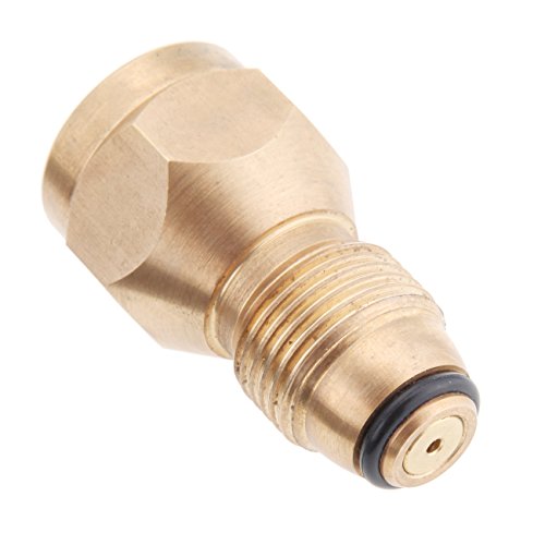 Iglobalbuy Universal 1lb Propane Tank Refill Adapter Safe Tank Fill Attachment Brass Regulator Valve Accessory Fits All 1 lb Cylinder Tanks LP Gas Cylinder Canister Filler Coupler