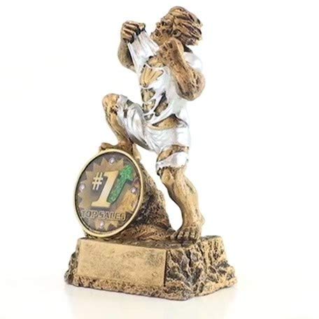 Decade Awards Top Sales Monster Trophy - 6.5 Inch Tall Salesman Beast Award - Salesperson Hulk Troph - //coolthings.us