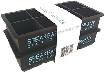 Speakeasy Ice Cube Tray – 2 Pack – 2 Inch Cubes - Silicone Ice Cube Tray