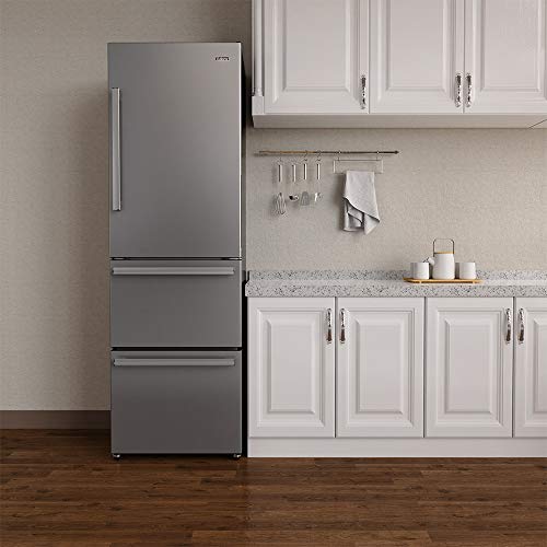 Galanz GLR12BS2K16 Bottom Mount Freezer Refrigerator, Three Doors