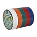 Duck Brand Colored Electrical Tape, 1/2-Inch by 20 Feet, 5-Pack of Rolls, Multi-Color (299020)