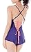Ruzishun Women's Sexy Lingerie Lace Siamese Sleepwear Underwear(Purple,M)