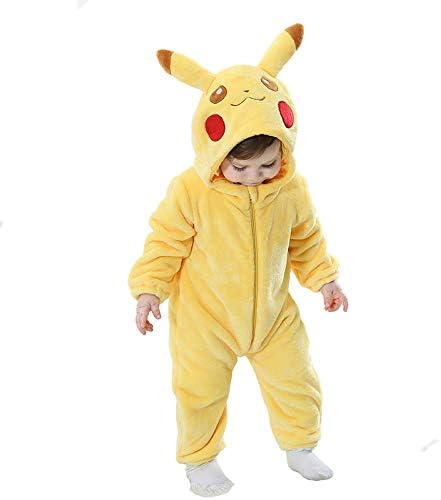 Pikachu Soft Toddlers' Pajamas Unisex Baby Cosplay Onesie Costume romper