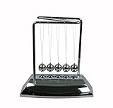 Dingang Z-shaped Frame Newtons Cradle Metal Balance Ball ABS Base Desk Toy(Silver)