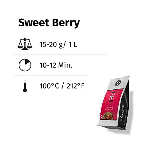 "Sweet Berryâ Früchtetee Lose Bio mit Cranberry Erdbeer Sahne Geschmack - 100 Gramm Loser Kindertee (ca. 35 Tassen) von alveus – Bild 4