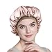 Floral Night Cap Double-layered Satin Head Wraps for Stylish Girls