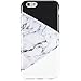 VIVIBIN iPhone 6 Case,iPhone 6s Case,Cute for Women Girls Clear Bumper Best Protective Soft Silicone Rubber Matte TPU Cover Slim Fit Best Phone Case for iPhone 6/iPhone 6s (Multi Black White Marble)