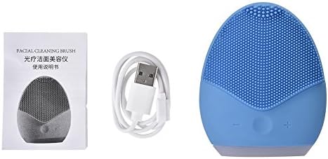 Phototherapy Facial Cleansing Instrument Pore Cleansing Brush Electric Light-Curing Machine Waterproof Beauty Tool