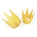 Boieo Gold Party Crown Hats, Mini Gold Crowns for Kids, Small Paper Royal Tiara, Birthday Costume Headband, Glitter Princess Decoration, Craft Supplies Set, 6 Pack