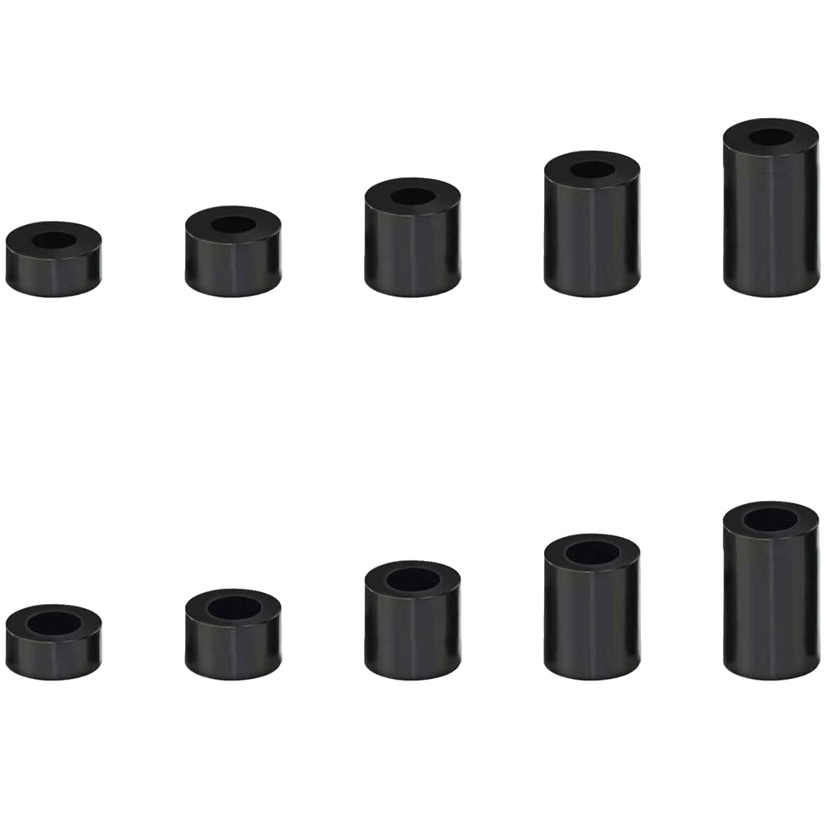 400 PCS Black Standoff Spacers Nylon Insulation Washers for M3 M4 Screws