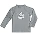 Boys' Long Sleeve Rashguard Surf Swim Shirt UPF 50+ Sun Protective Outdoor Swimwear, Gray 3T