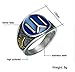 AccessCube Trendy Kayi Obasi Flag Ottoman Empire Ring Stainless Steel Ring Orc Axe Ottomans Seal Kayi Ertugrul Ring (Blue/Silver, 9)