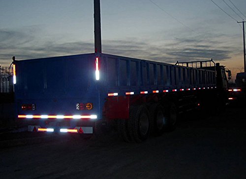 Wesy Micro Prismatic Sheeting Reflective Tape,2" x 27.3 yd,Car Truck Trailer RV Camper Boat Semi,Safety Warning Conspicuity Tape (Red White) - Thumbnail 3