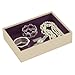 Stackers Cream & Purple Classic Deep Open Section Jewelry Box