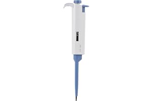 Hilitand Adjustable Pipette, Plastic, Precise Liquid Transport Micropipette 0.5 to 10ul for Laboratory Research and Experimen