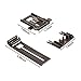 Hotop 6 Pieces Dishwasher Replacements Includes W10195839 Dishwasher Rack Adjuster W10195840 Dishwasher Positioner W10250160 Adjuster Arm Clip-lock Compatible with Kenmore and More