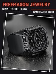 FaithHeart Vintage Viking Runes Rings for Men