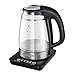 Electric Kettle COCTIONE Glass Digital Kettles Double Wall Cool Touch Cordless Raw Tea Kettle Built In Precision Temperature Control Panel Base & Keep Warm Function, 1.7 Liters, 1500 Watts (1.7L)