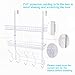 MILIJIA Coat Rack, Over the Door Hanger with Mesh Basket, Detachable Storage Shelf for Towels, Hats, Handbags, Coats (White-2 Baskets)