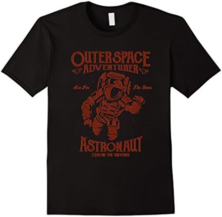 Men's Astronaut Outrspace Adventurer Men's T-shirt Medium Black
